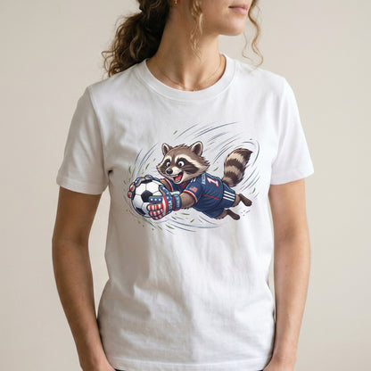 Raccoon Goalie Soccer T-Shirt