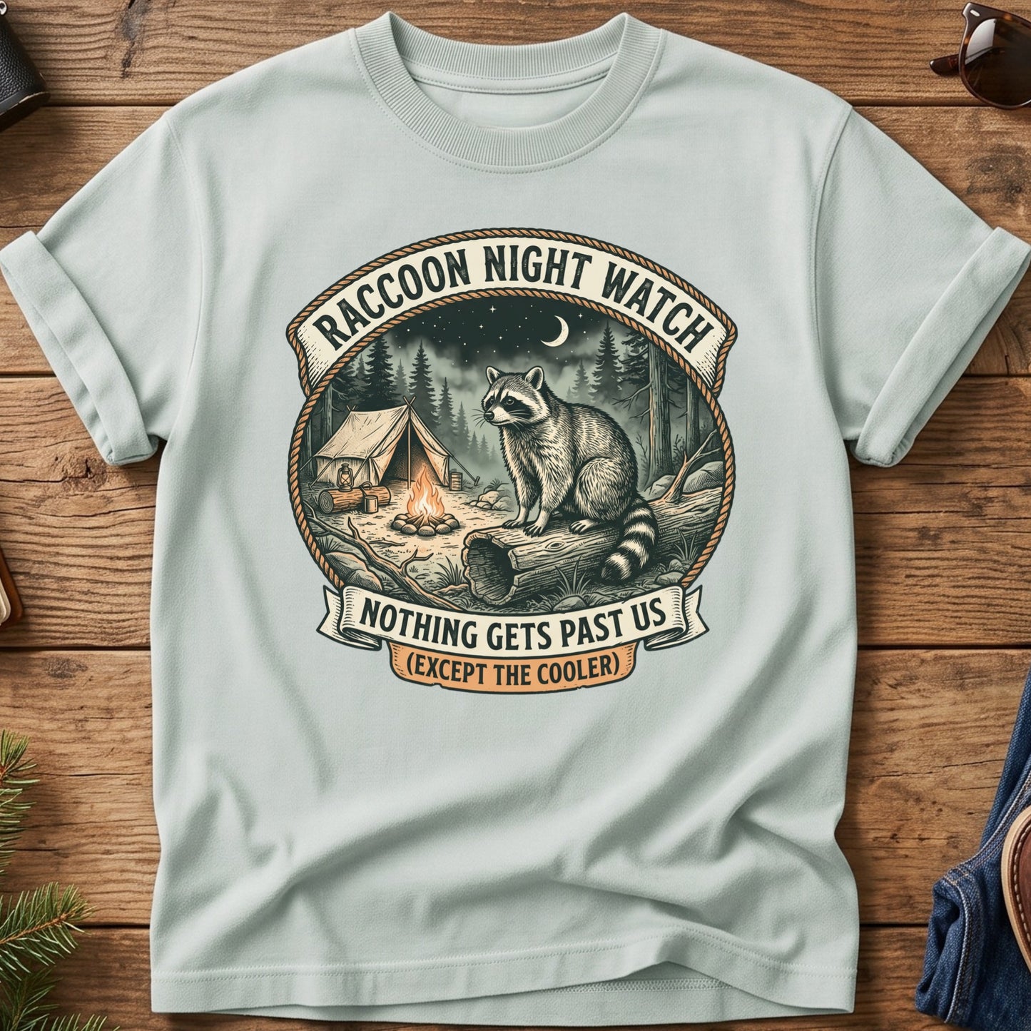 Raccoon Night Watch Tee