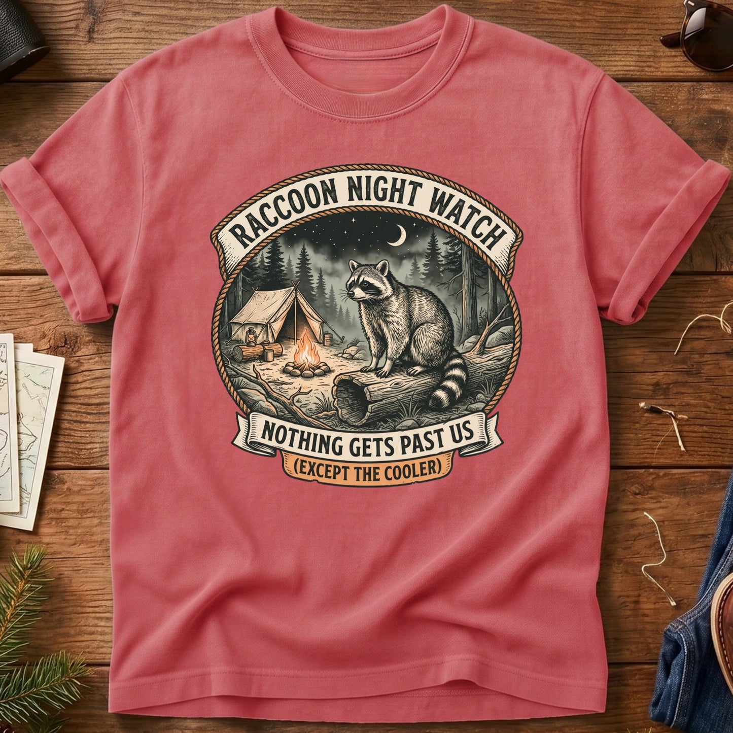 Raccoon Night Watch Tee