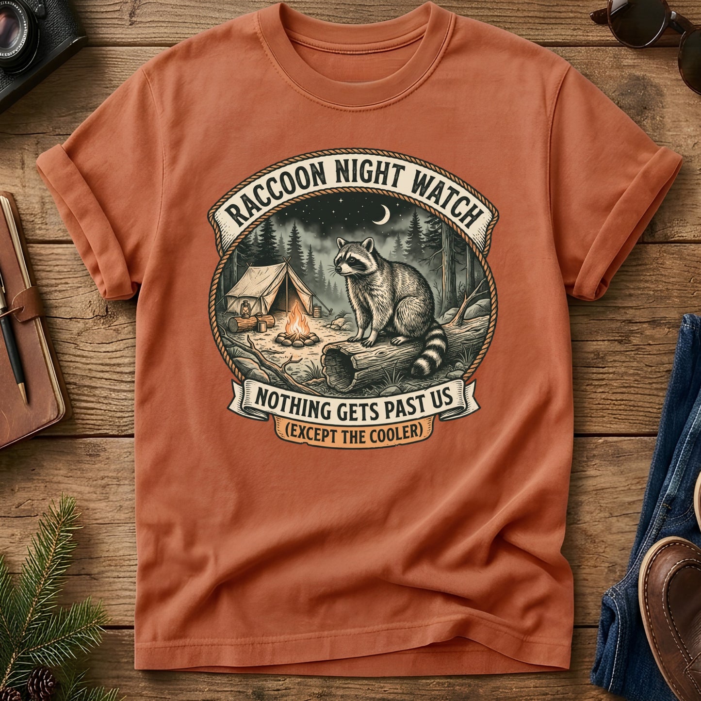 Raccoon Night Watch Tee