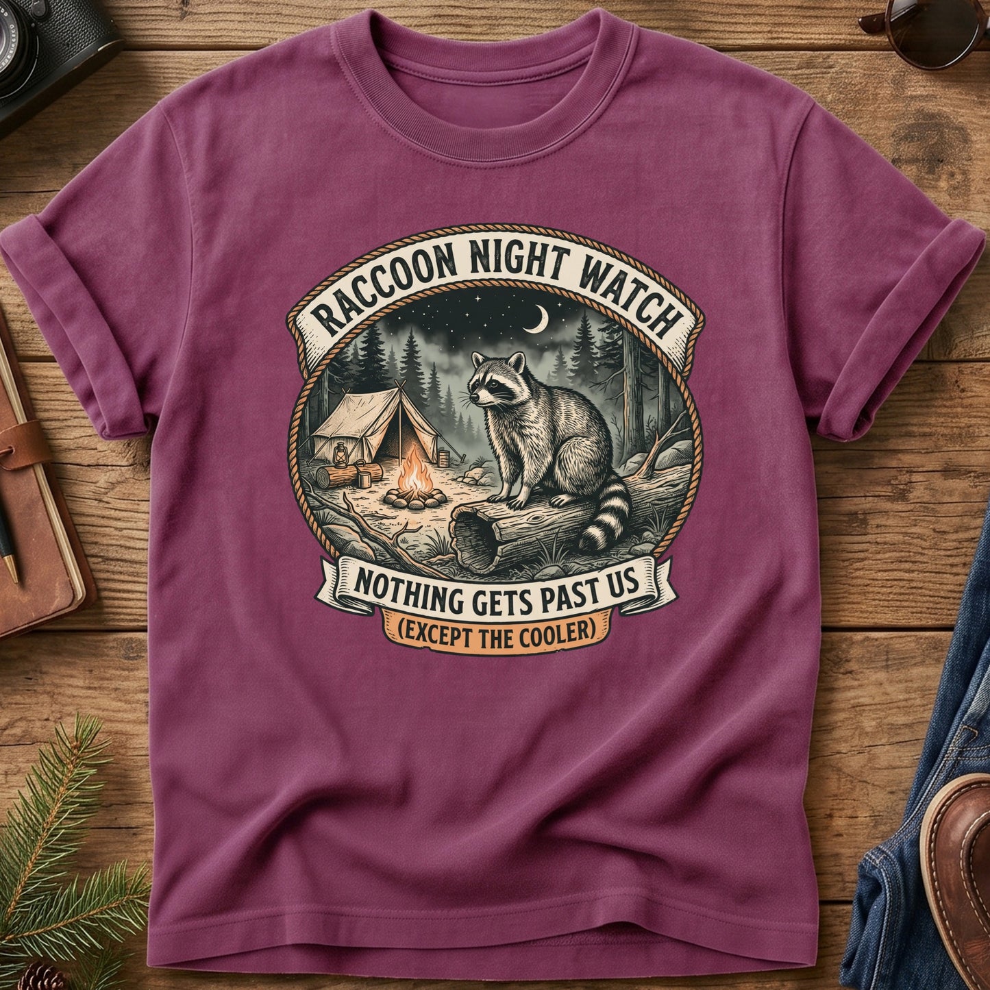 Raccoon Night Watch Tee