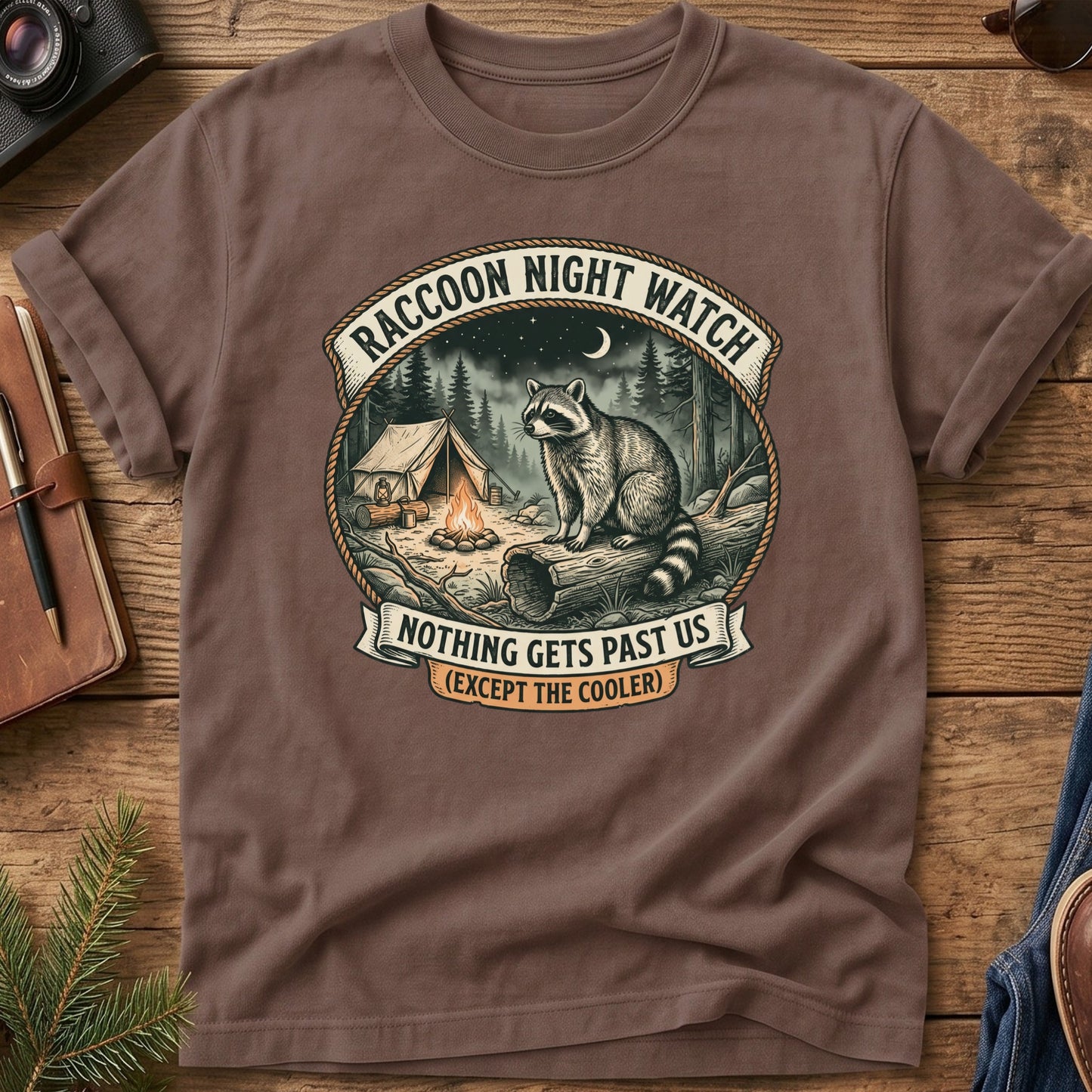 Raccoon Night Watch Tee