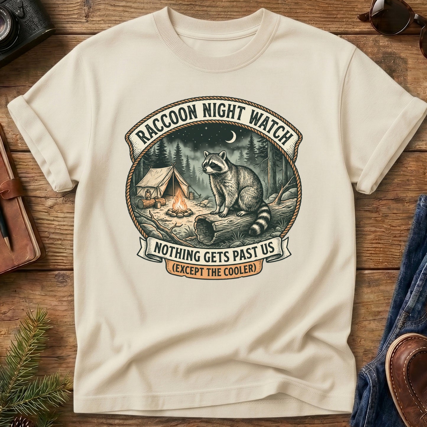 Raccoon Night Watch Tee