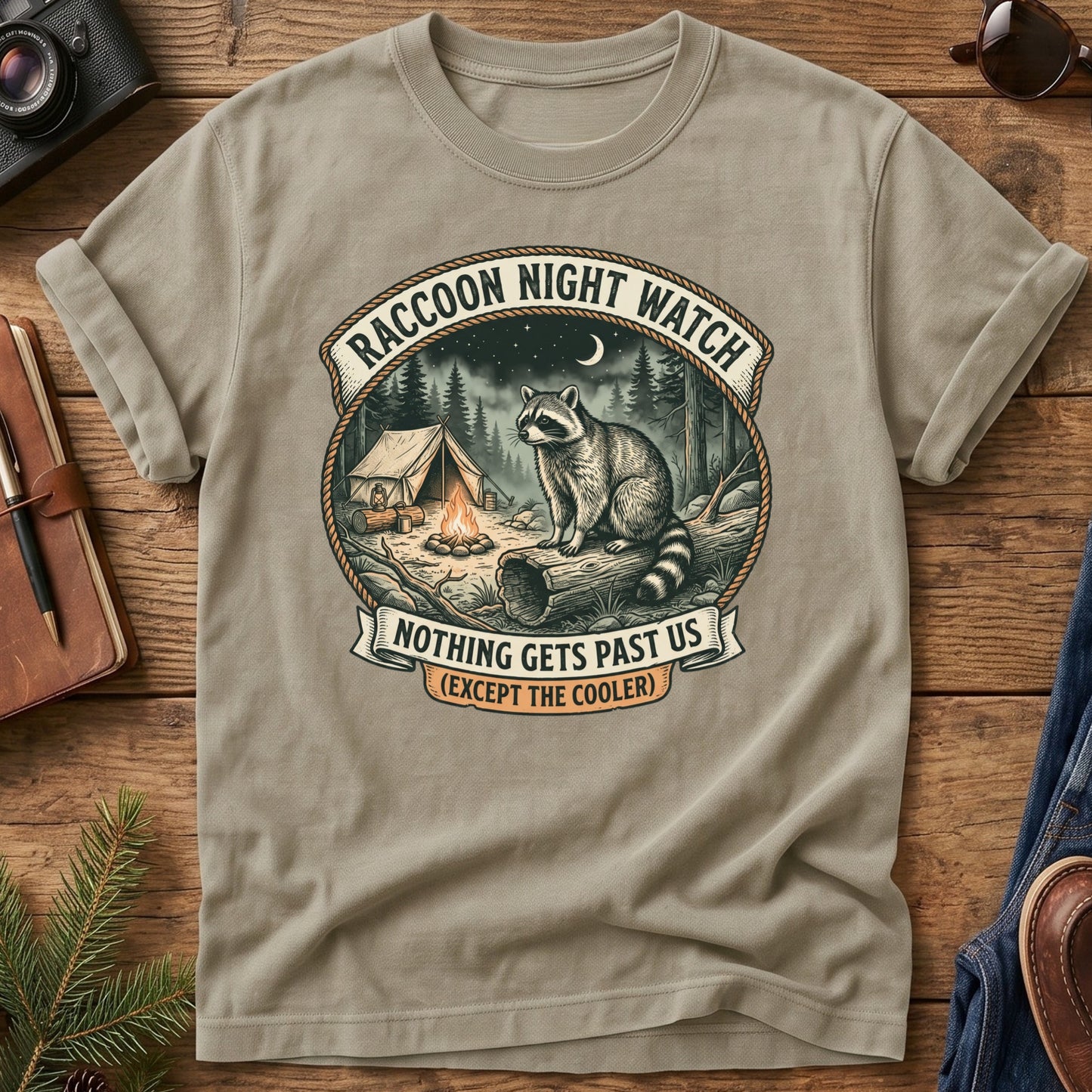 Raccoon Night Watch Tee