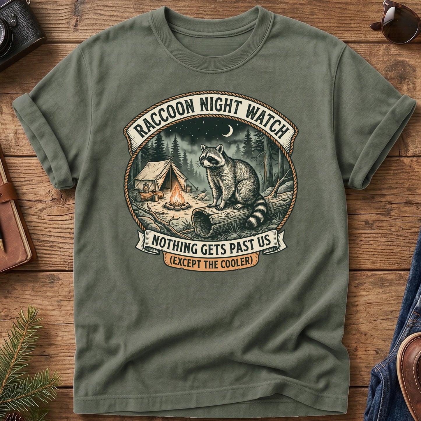 Raccoon Night Watch Tee