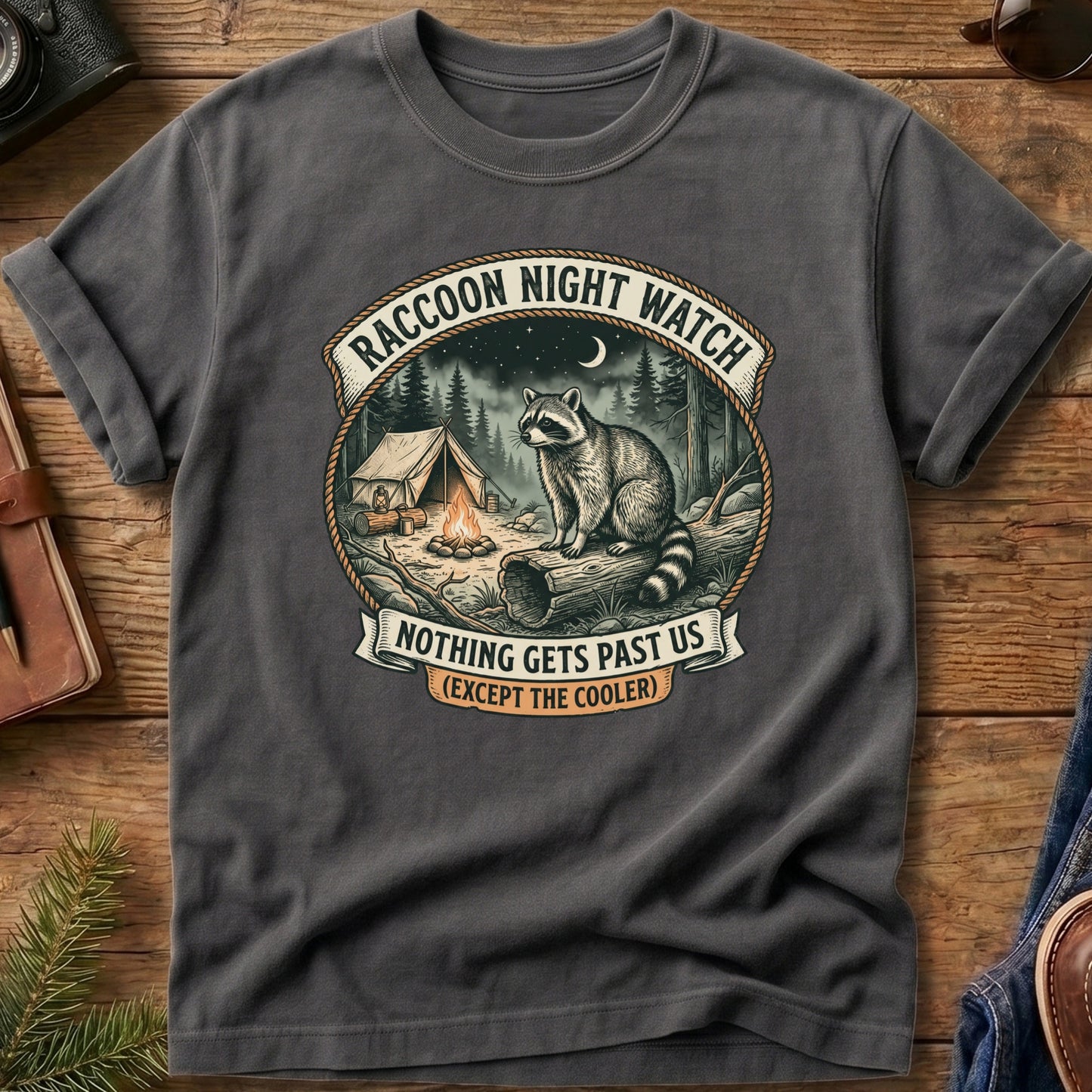 Raccoon Night Watch Tee