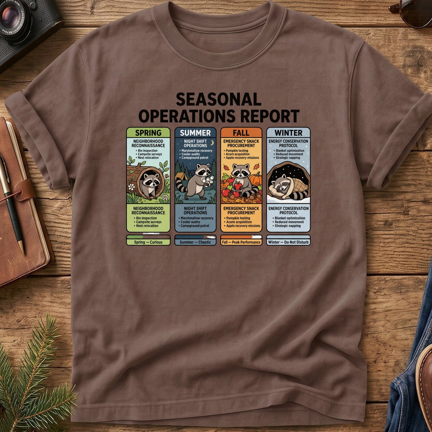 Raccoon Seasonal Report Tee