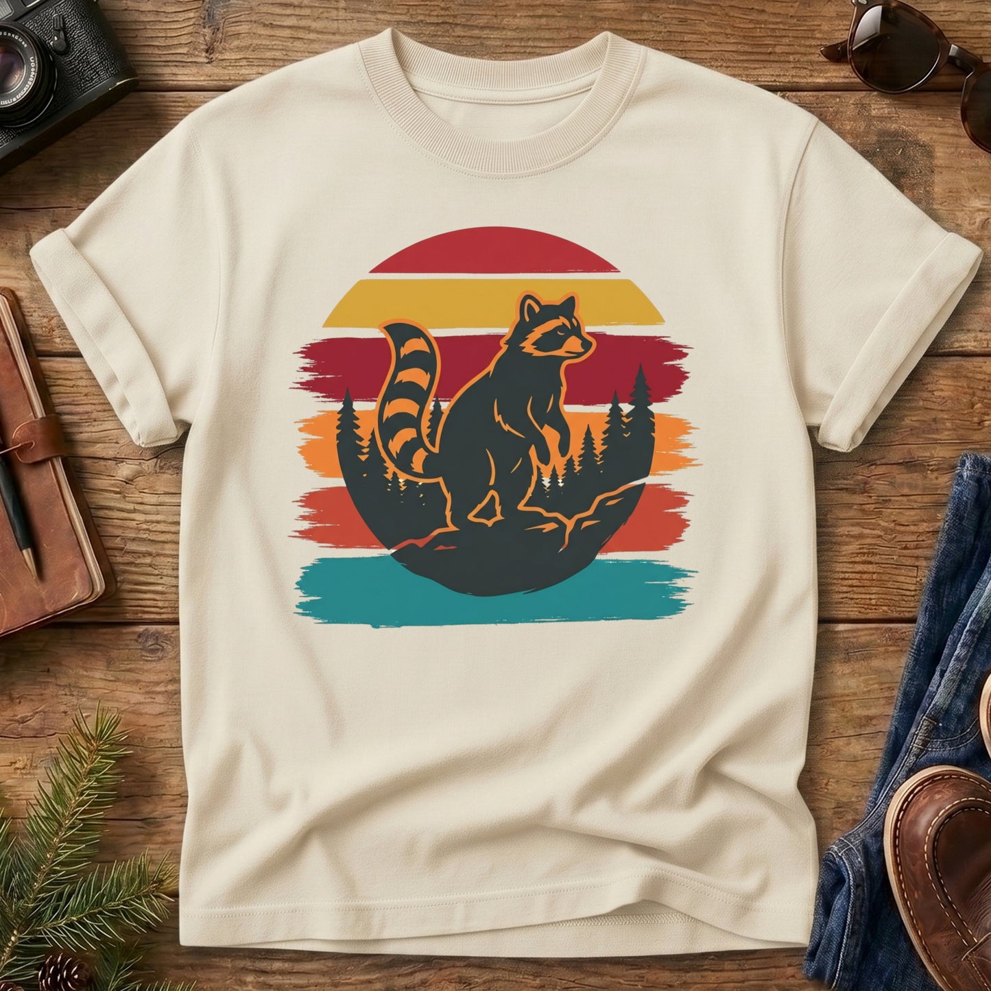 Raccoon Wilderness Adventure Tee