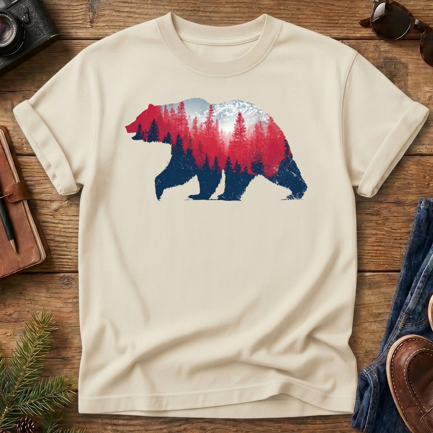 Retro Bear Wilderness Tee