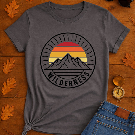Retro Sunset Mountains T-Shirt