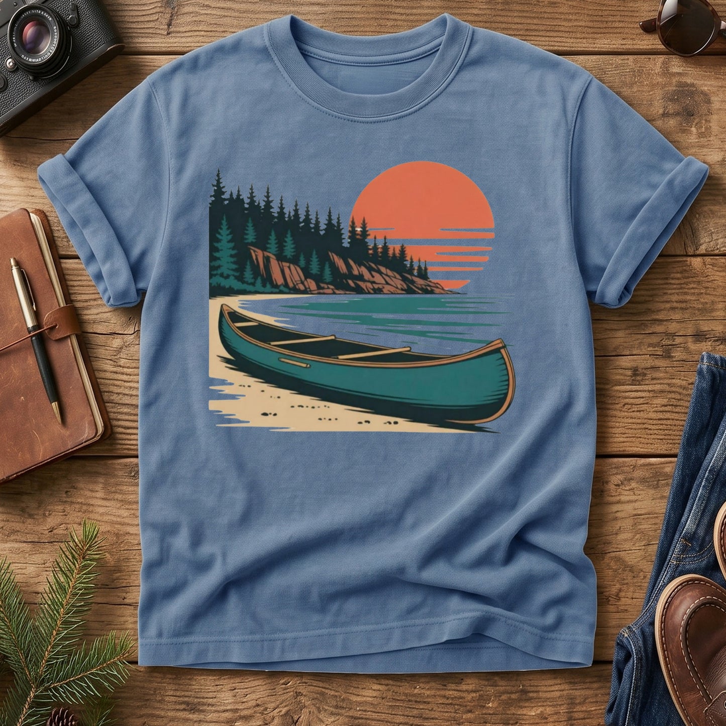 River Sunset Adventure Tee