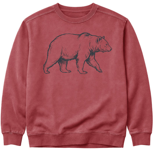 Roaming Bear Line Art Sweatshirt