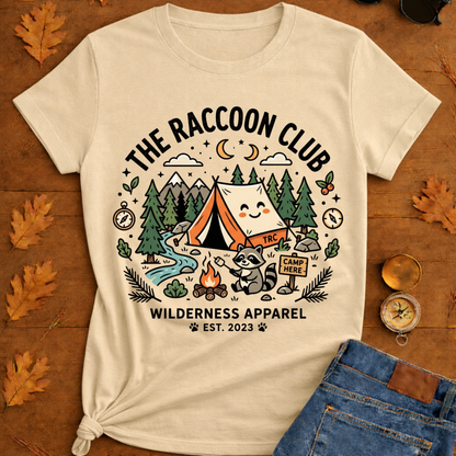 The raccoon club camp T-Shirt