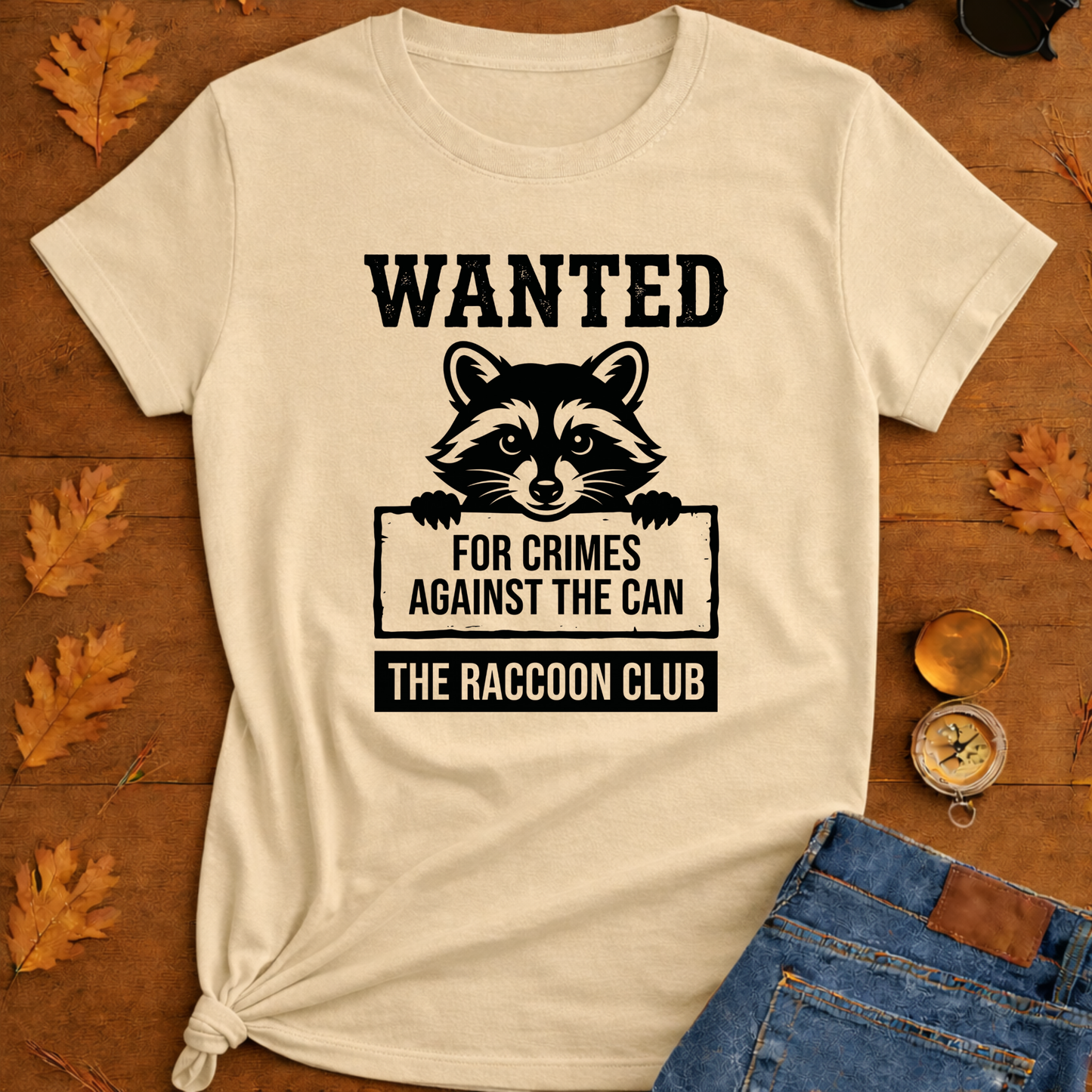 Wanted Raccoon T-Shirt