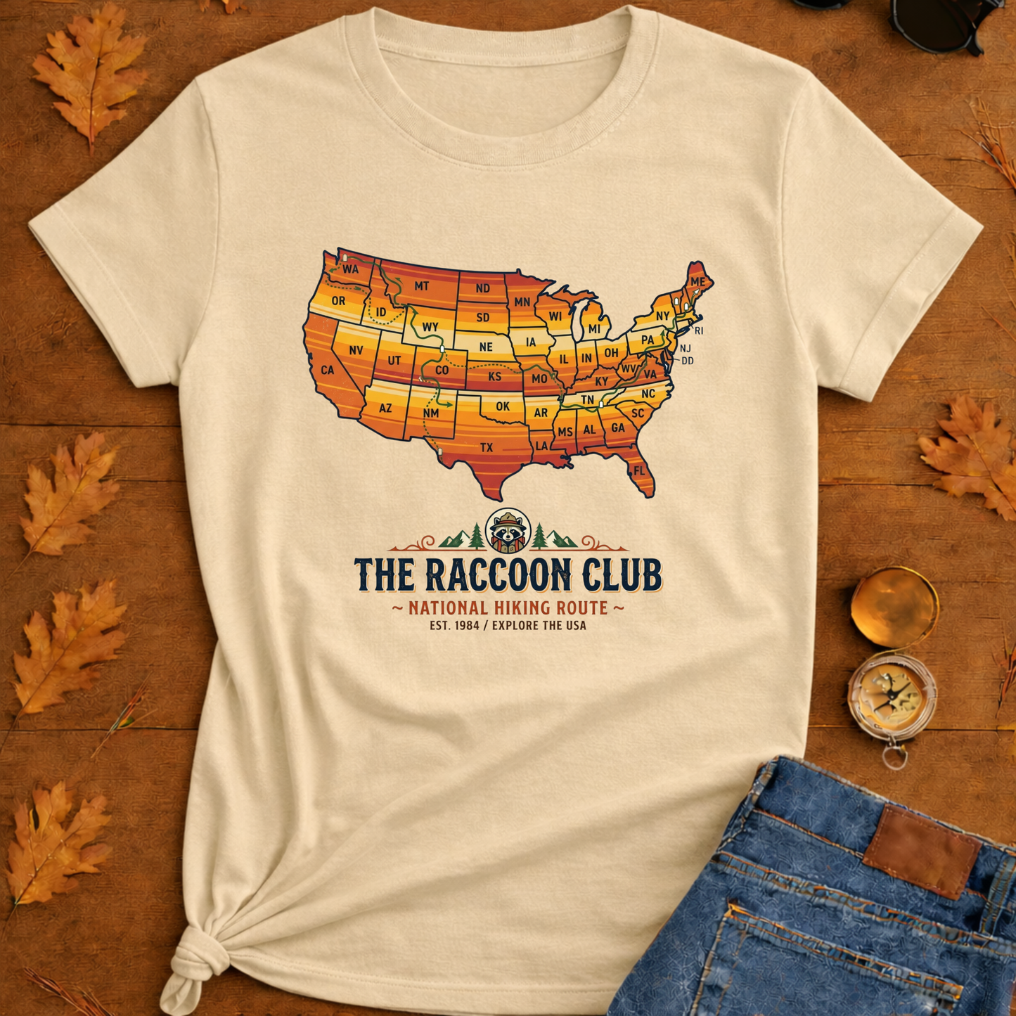 United State Map T-Shirt