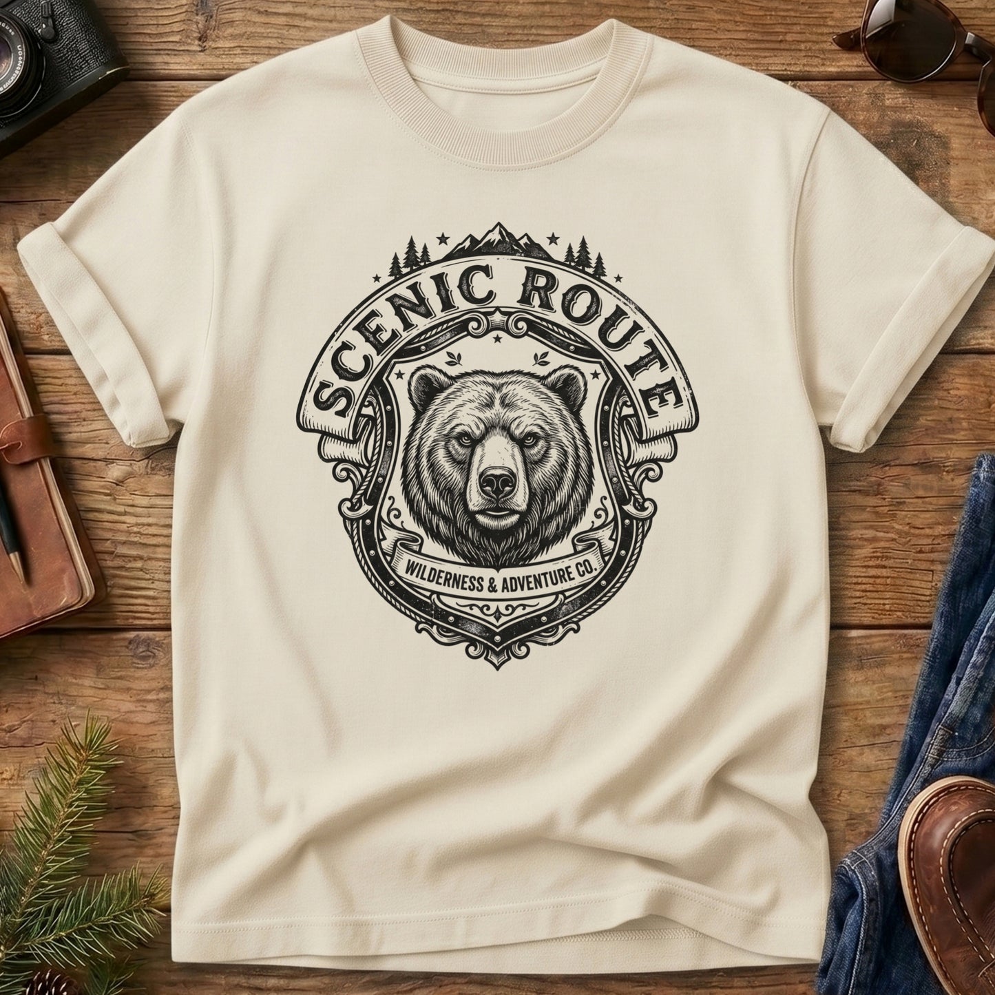Mountain Bear Shield Tee