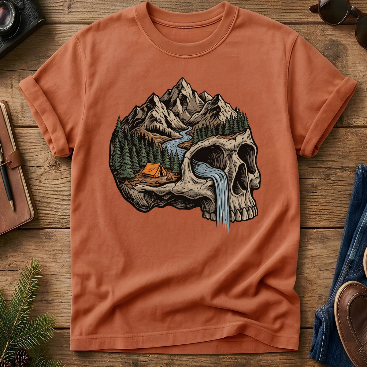 Into the Wild Skull Tee – graphic tee, view 8