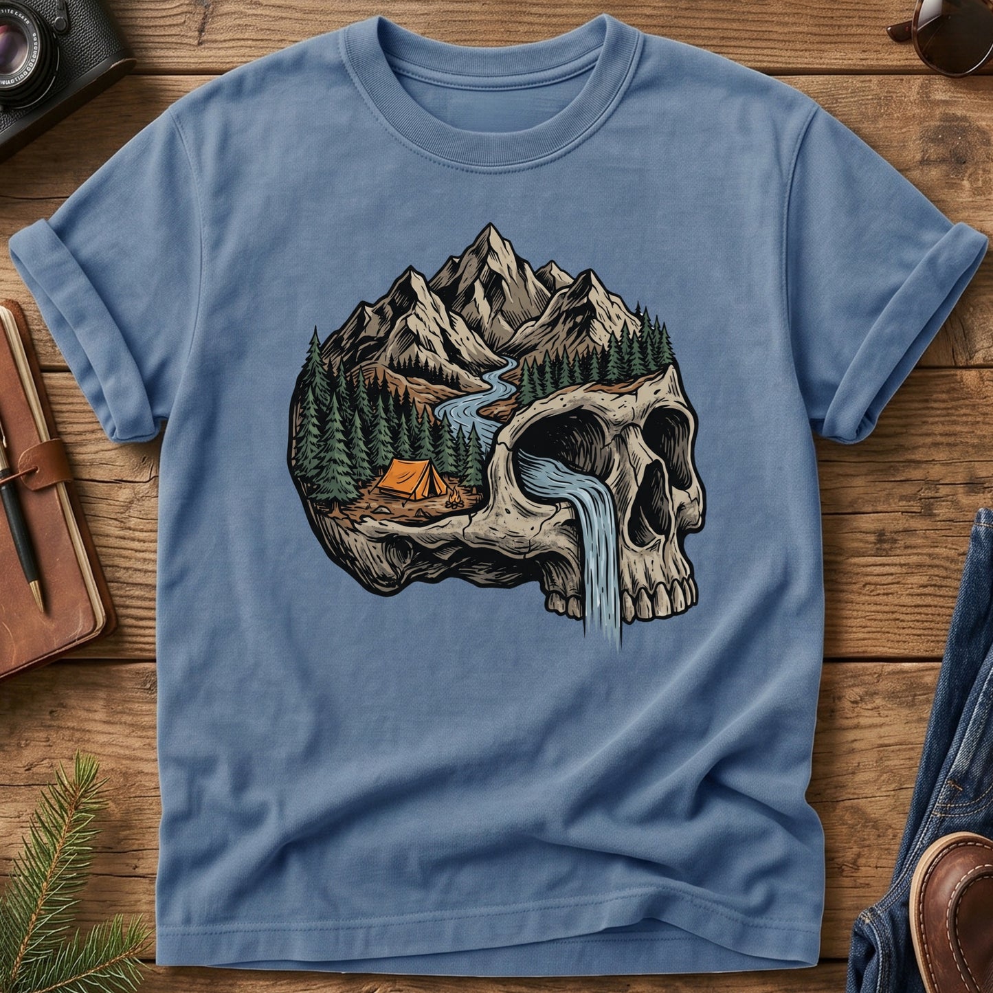 Into the Wild Skull Tee – graphic tee, view 4