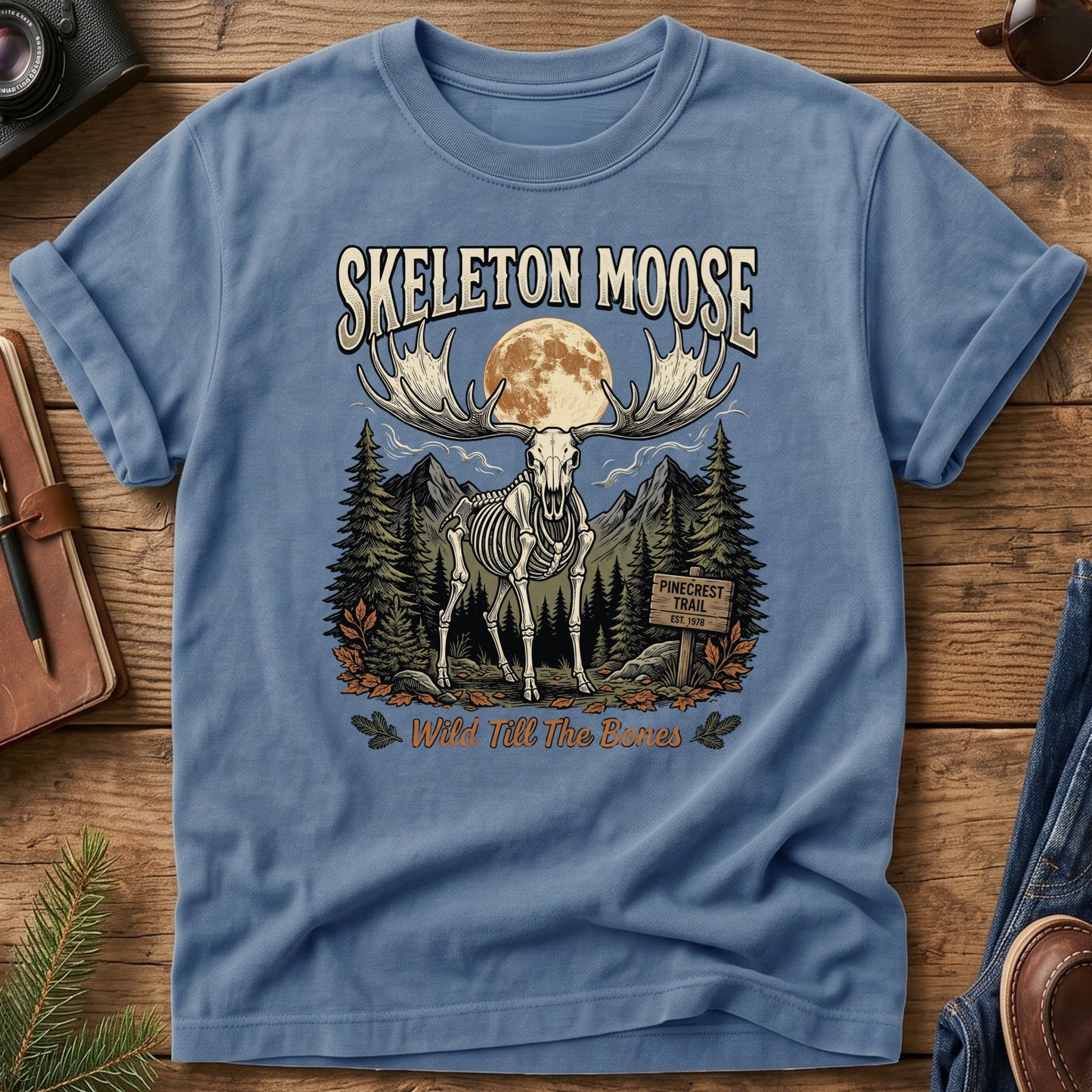 Skeleton Moose Tee