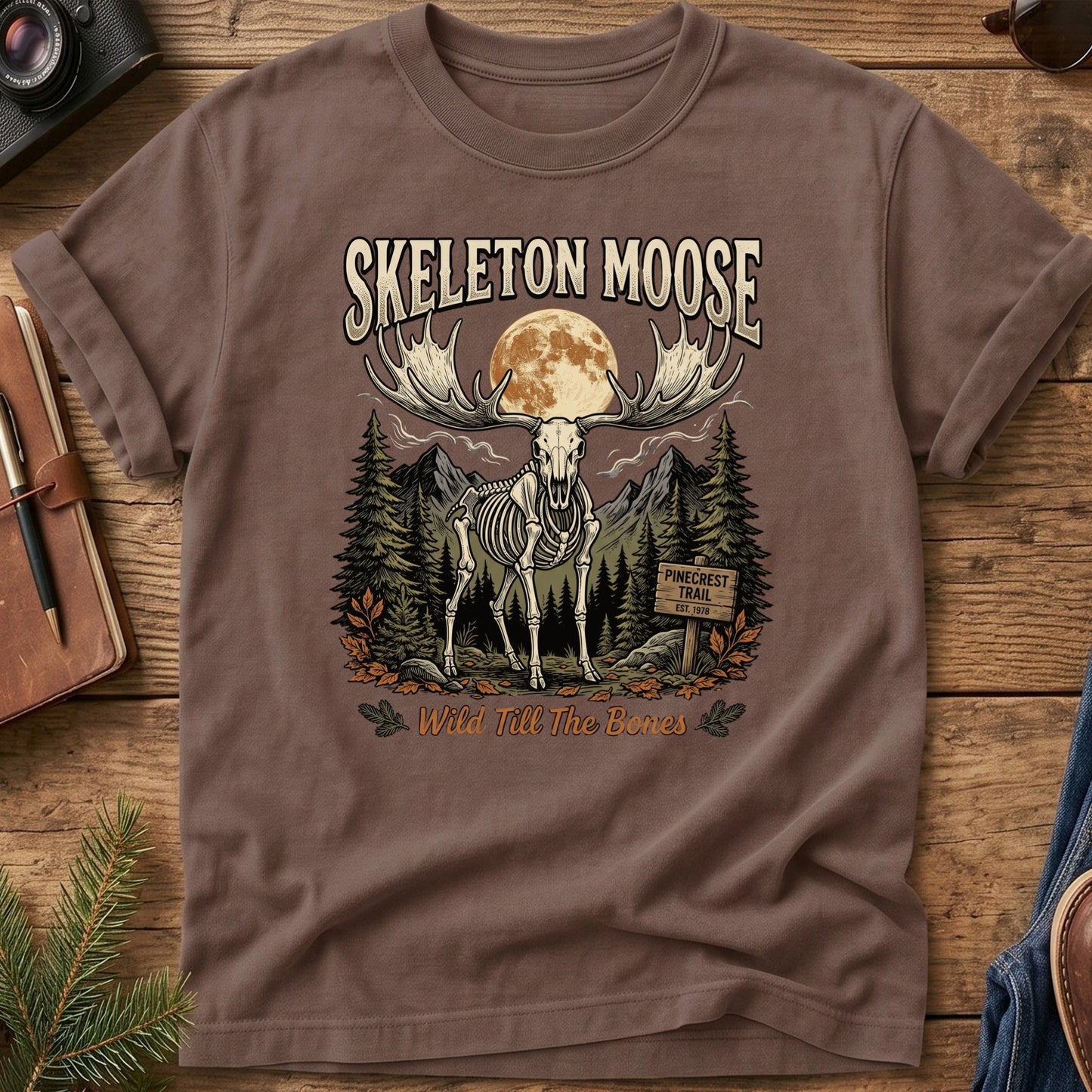 Skeleton Moose Tee