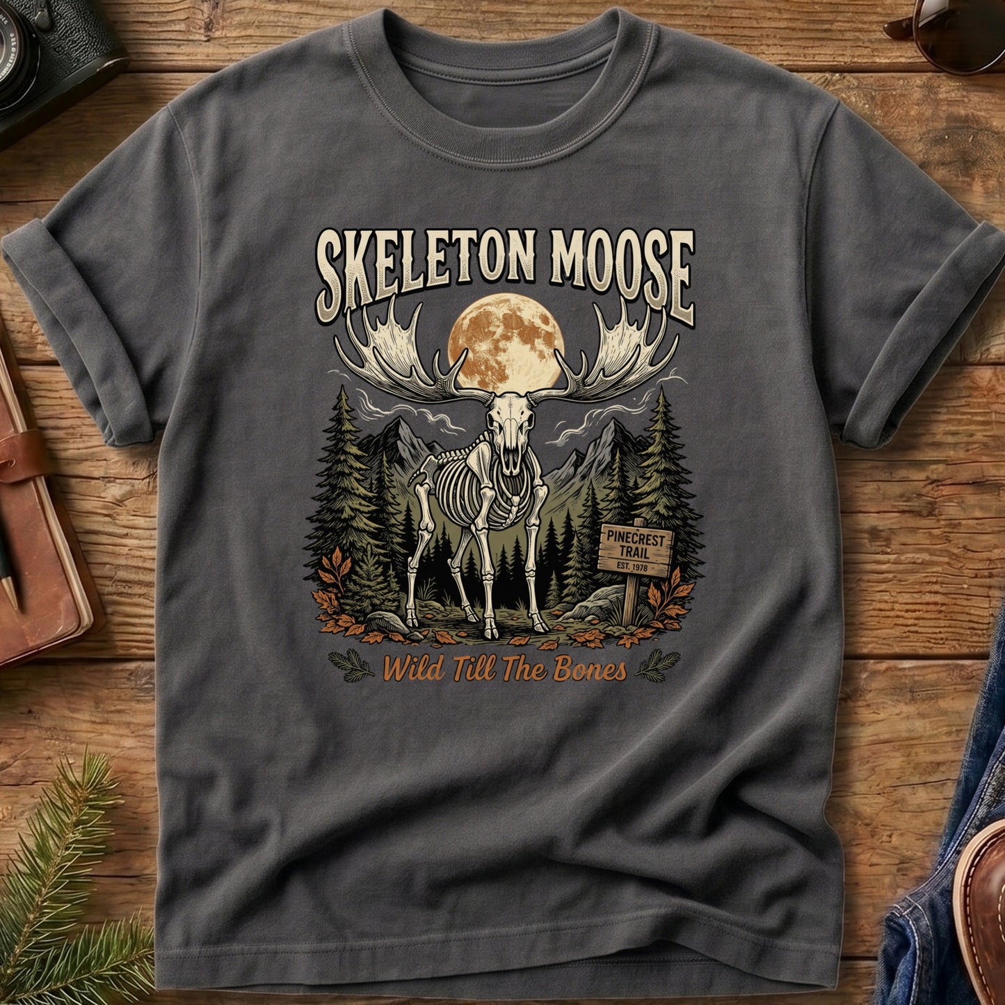 Skeleton Moose Tee
