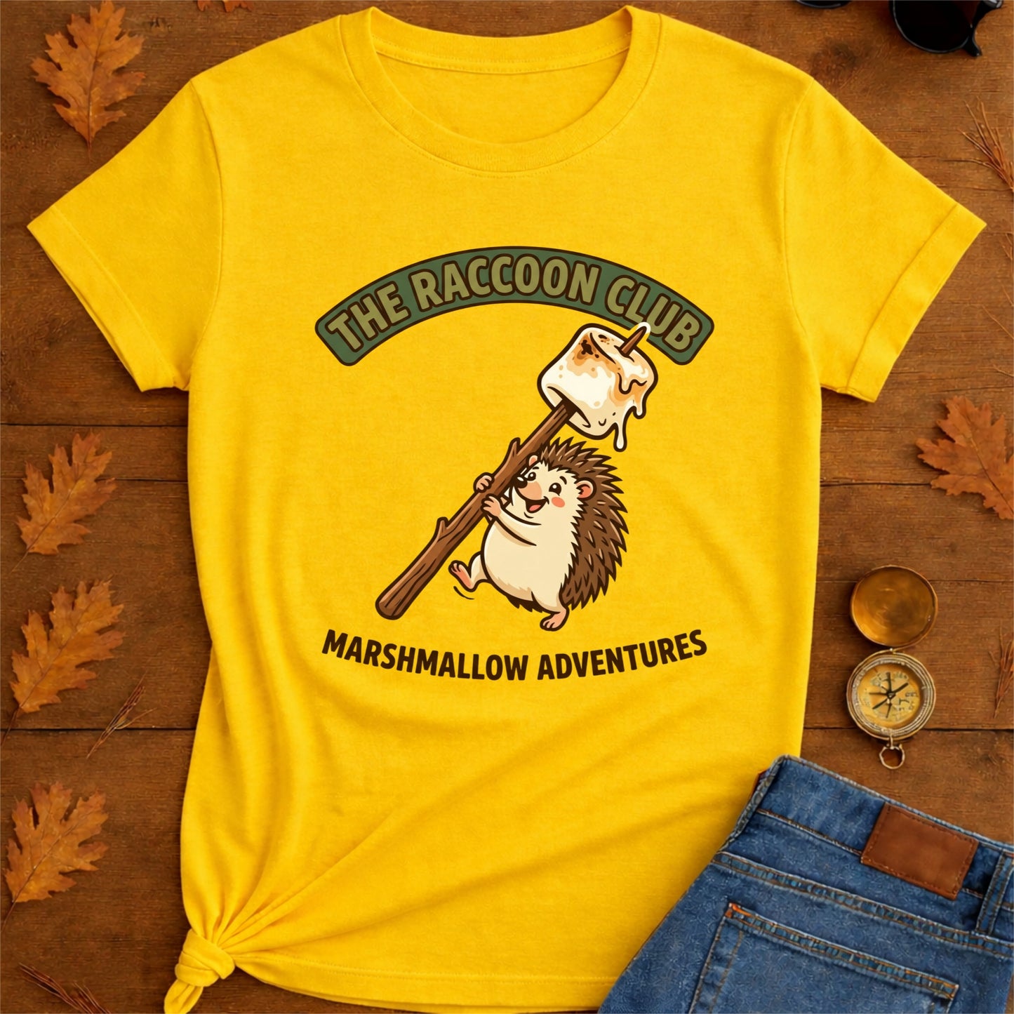 Smiling Tent Roasting Marshmallow T-Shirt
