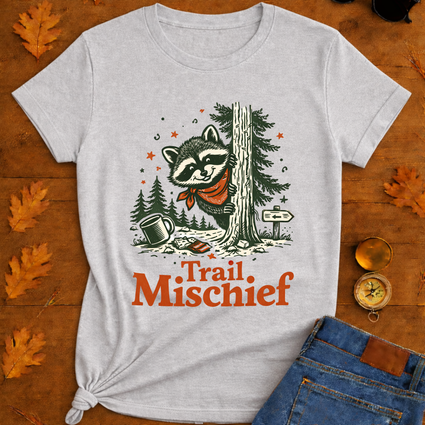 Raccoon Trail Mischief T-Shirt