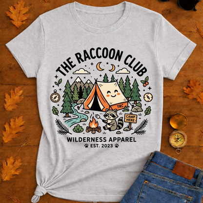 The raccoon club camp T-Shirt
