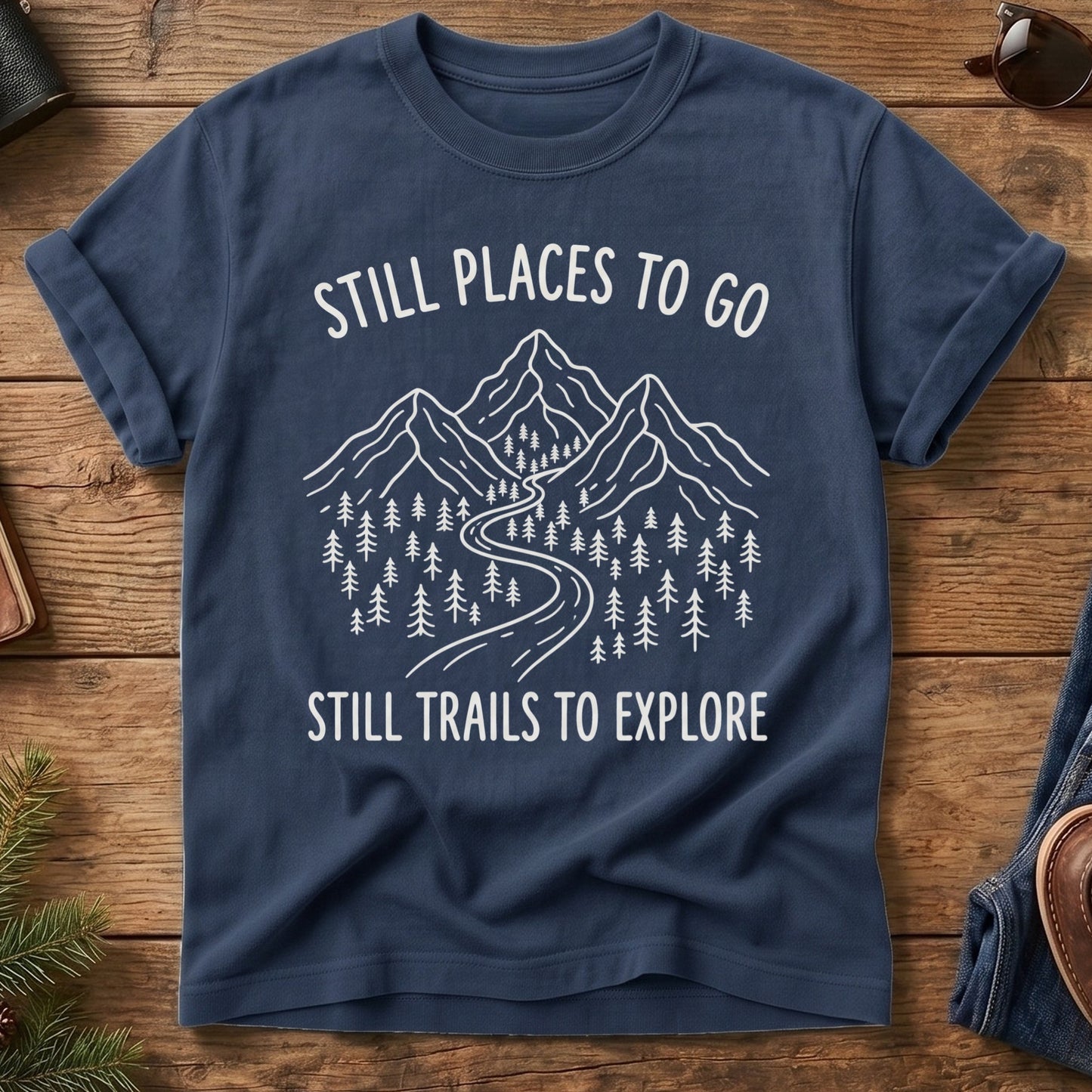 Still Places to Go Tee — Wilderness Apparel garment-dyed Comfort Colors tee, photo 1 of 7