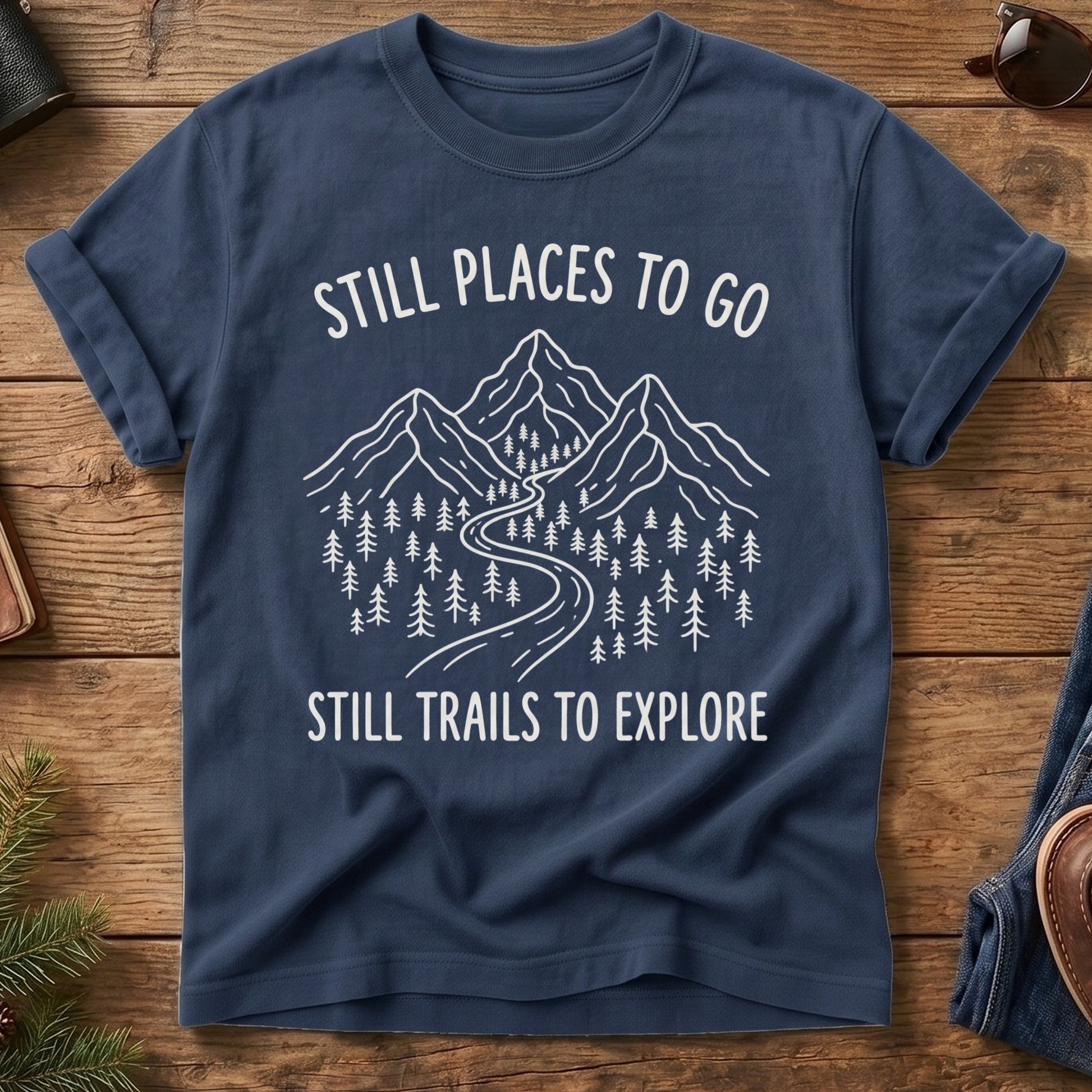 Still Places to Go Tee — Wilderness Apparel garment-dyed Comfort Colors tee, photo 1 of 7