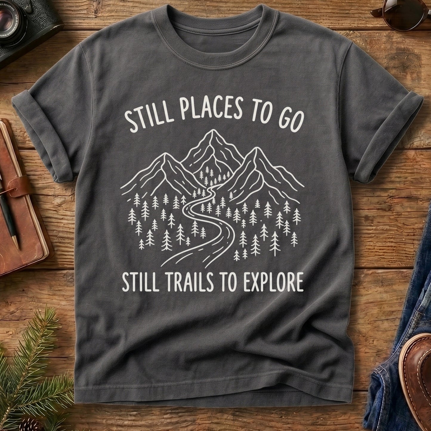 Still Places to Go Tee — Wilderness Apparel garment-dyed Comfort Colors tee, photo 5 of 7