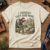 Wine Trail Tee – Ivory flat lay, hiking wine graphic