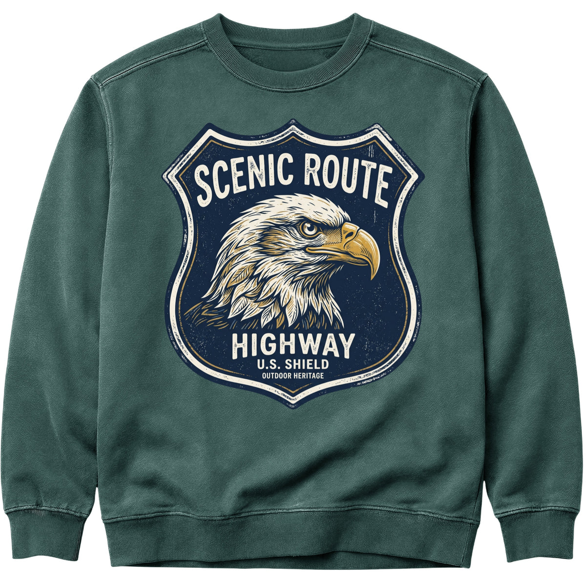 Eagle Highway Sign Sweatshirt