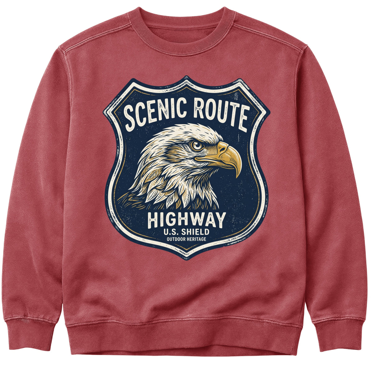 Eagle Highway Sign Sweatshirt