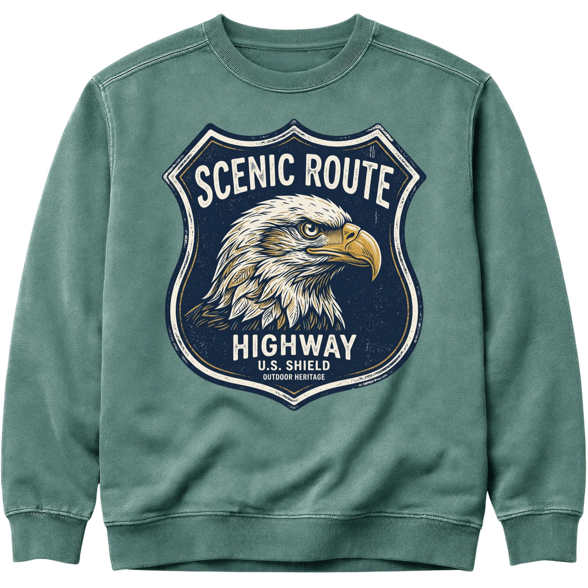 Eagle Highway Sign Sweatshirt