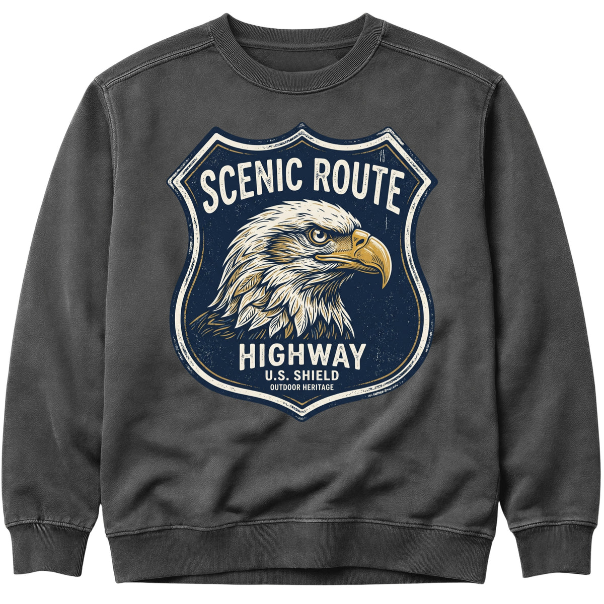 Eagle Highway Sign Sweatshirt