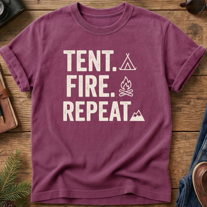 Tent. Fire. Repeat Tee