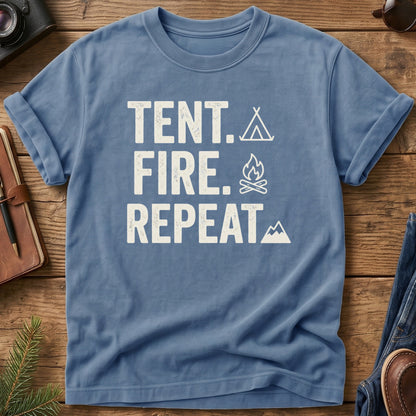 Tent. Fire. Repeat Tee