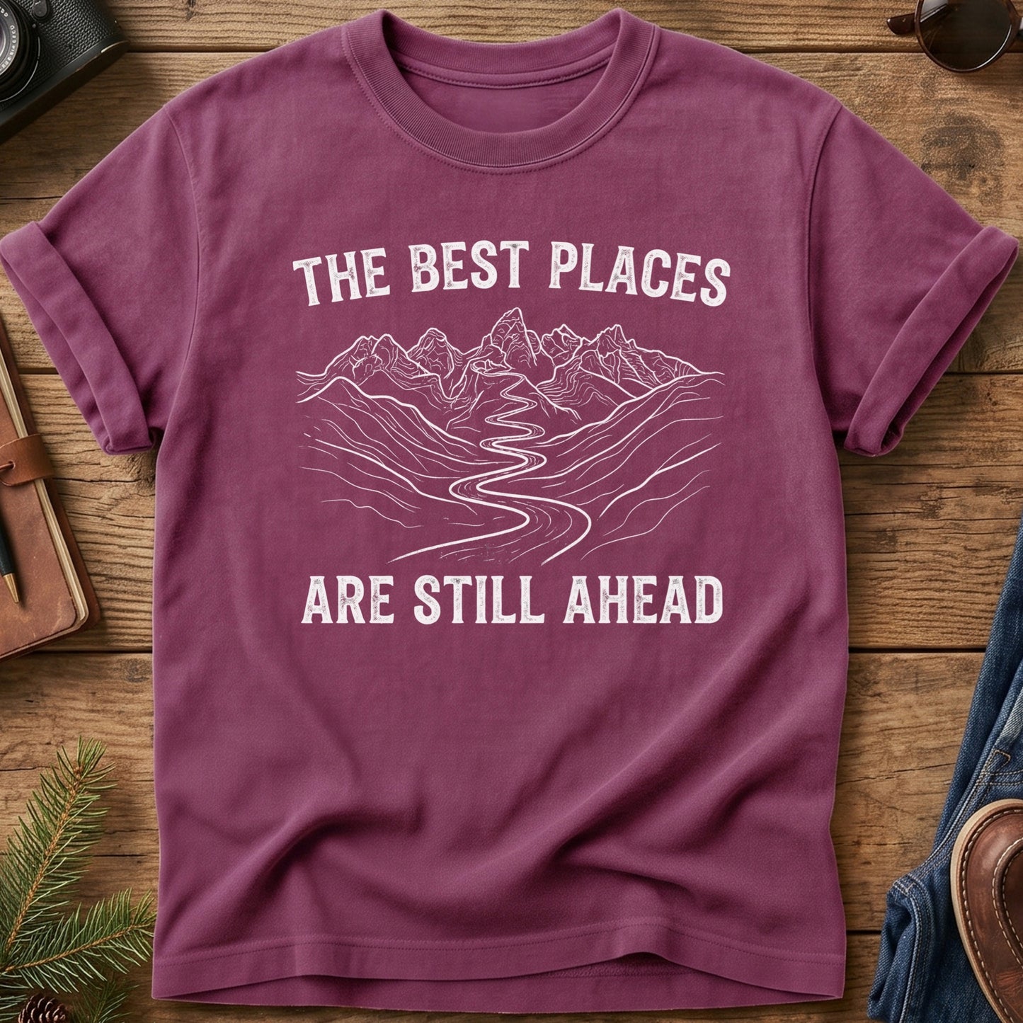 The Best Places Tee — Wilderness Apparel garment-dyed Comfort Colors tee, photo 2 of 8