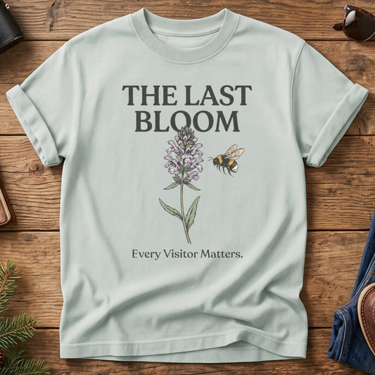 The Last Bloom Tee – wilted wildflower graphic tee, product photo 1