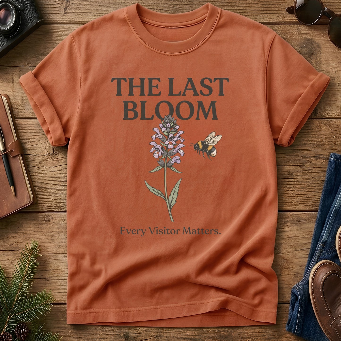 The Last Bloom Tee – wilted wildflower graphic tee, product photo 9
