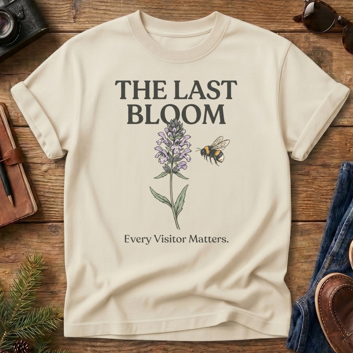 The Last Bloom Tee – wilted wildflower graphic tee, product photo 5