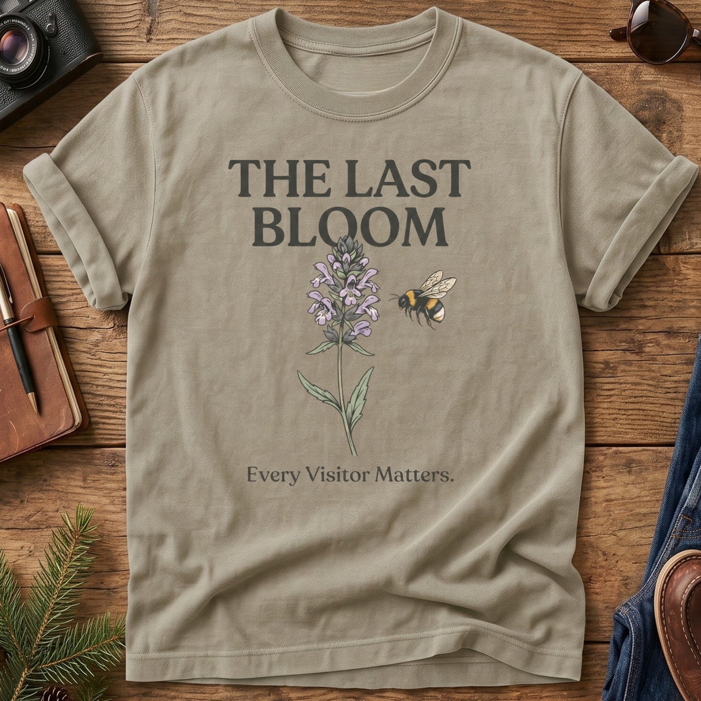 The Last Bloom Tee – wilted wildflower graphic tee, product photo 6