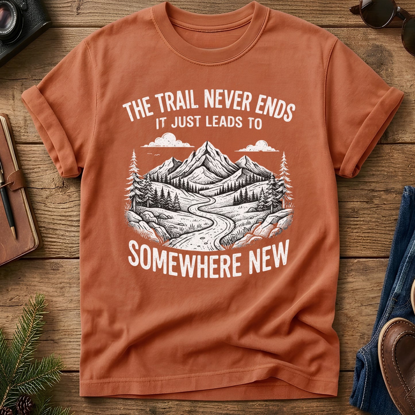 The Trail Never Ends Tee