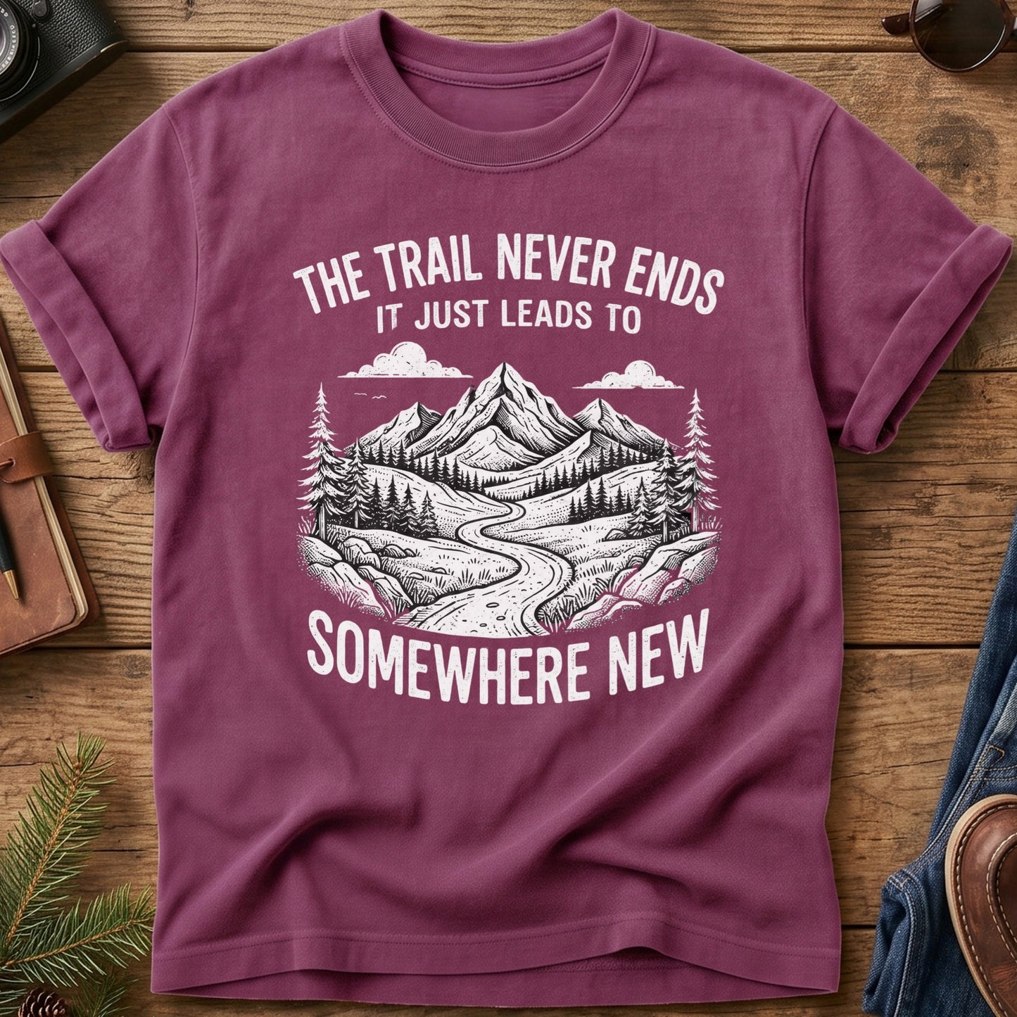 The Trail Never Ends Tee