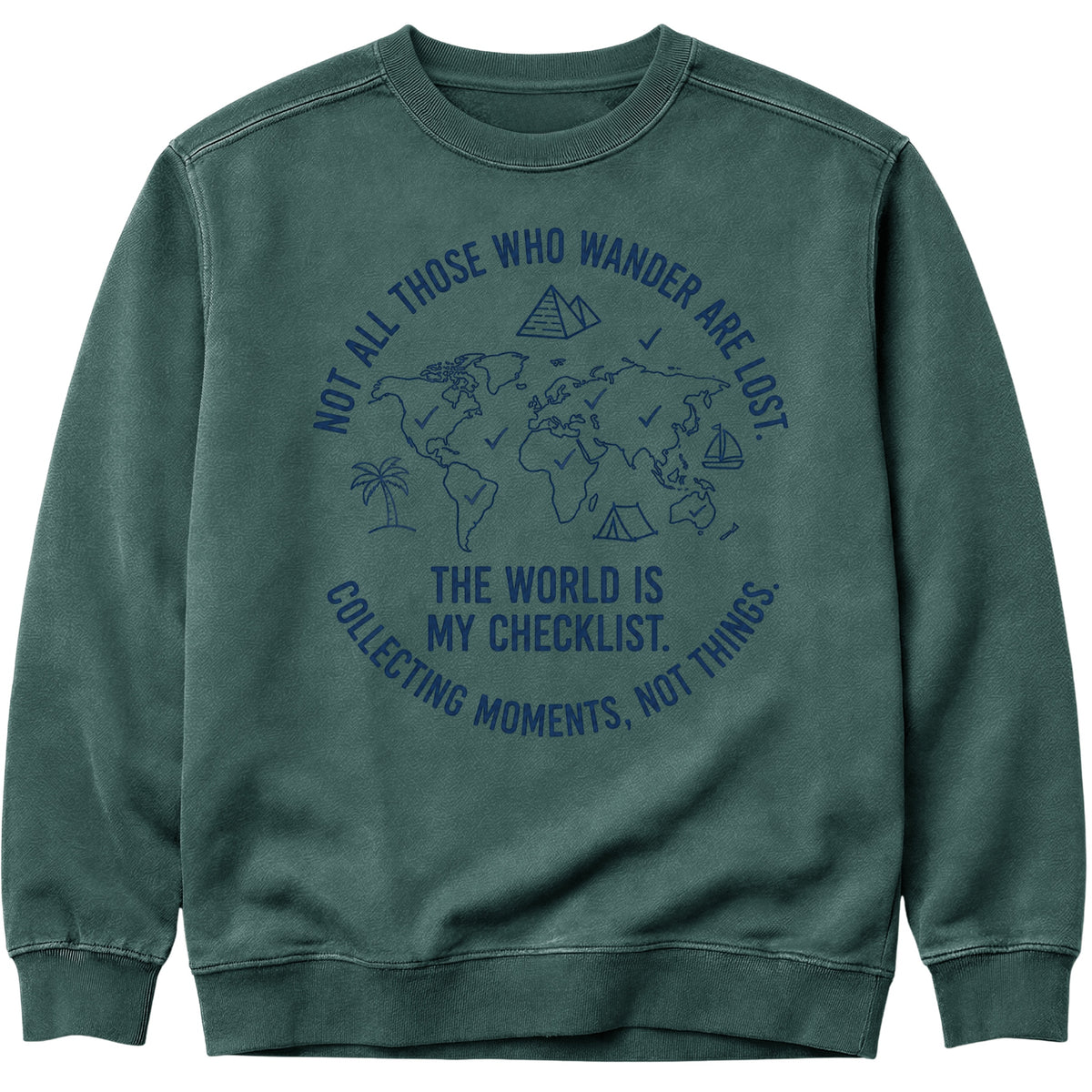The World Is My Checklist Sweatshirt