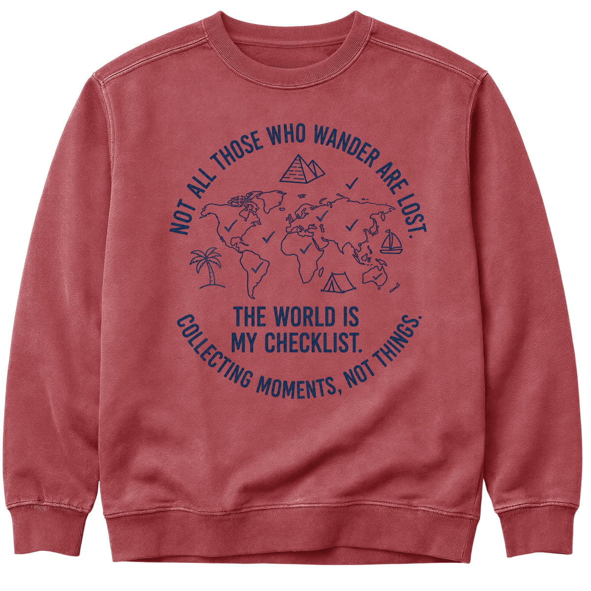 The World Is My Checklist Sweatshirt