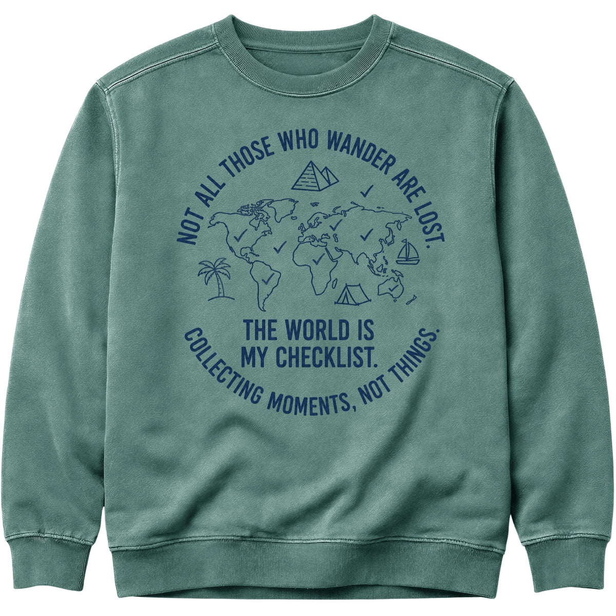 The World Is My Checklist Sweatshirt