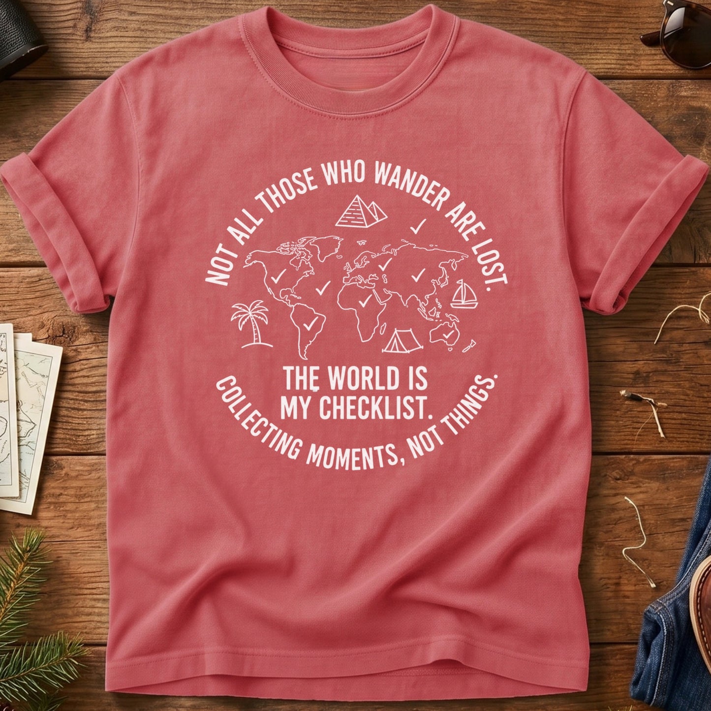 The World Is My Checklist Tee