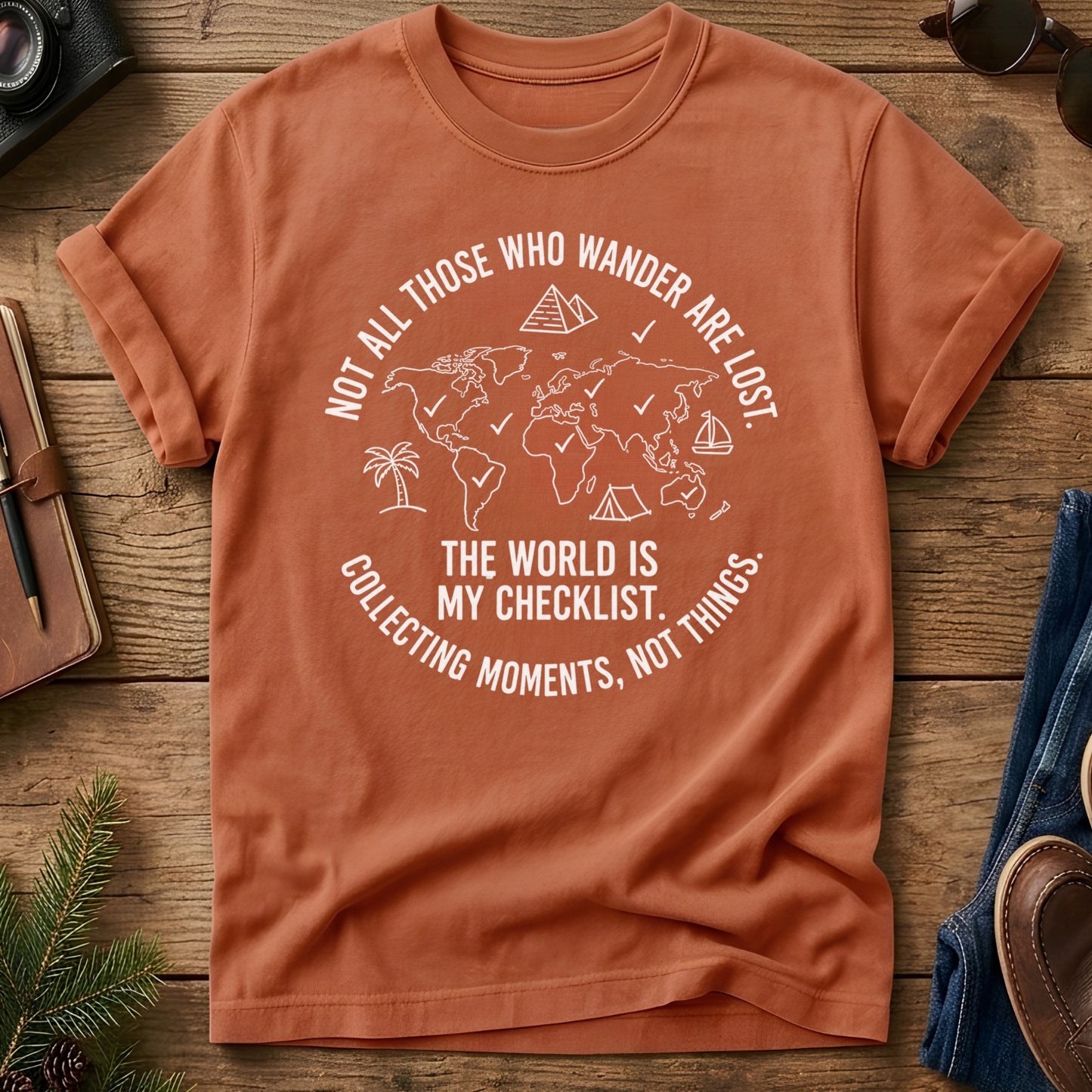 The World Is My Checklist Tee